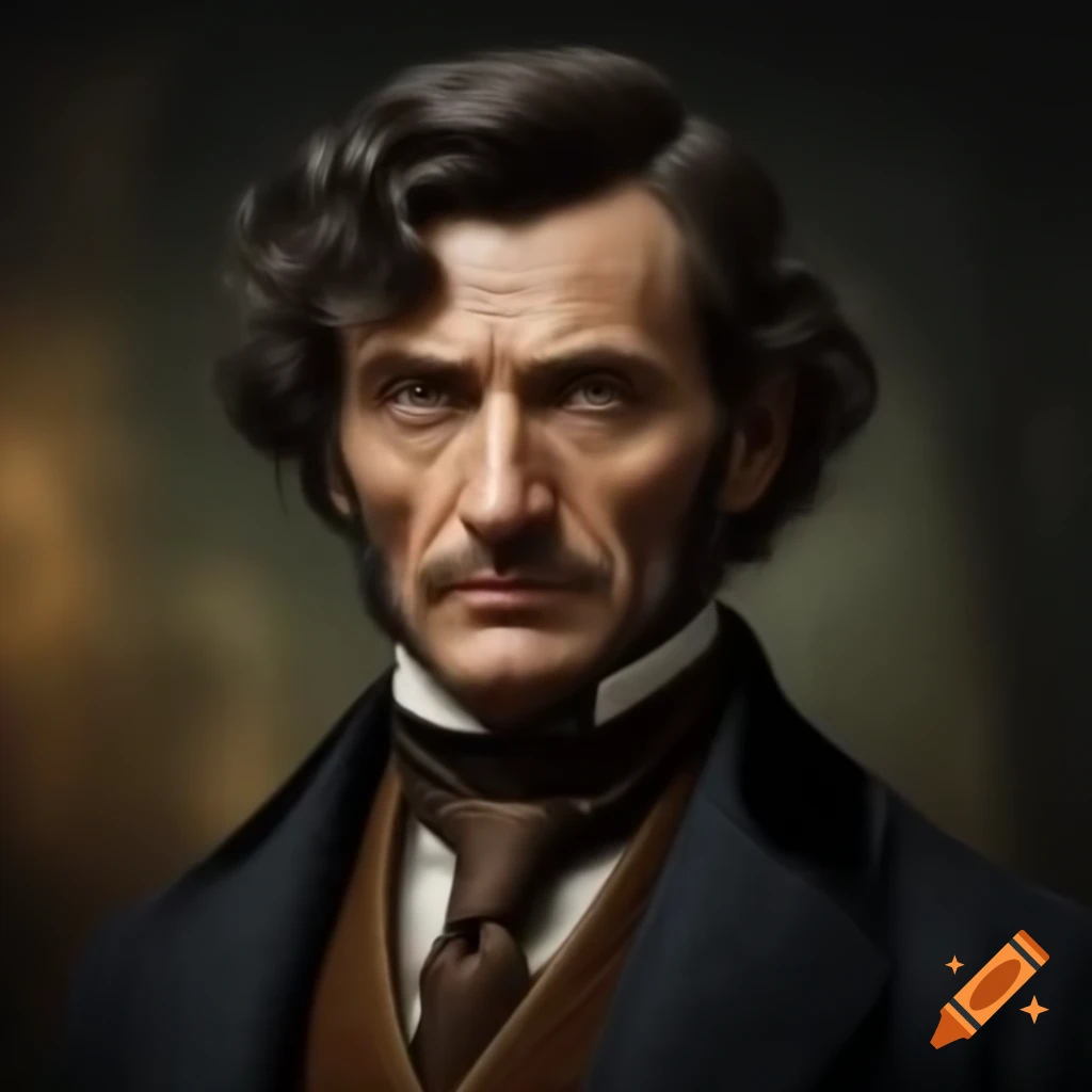 Realistic portrait of a Victorian male country doctor