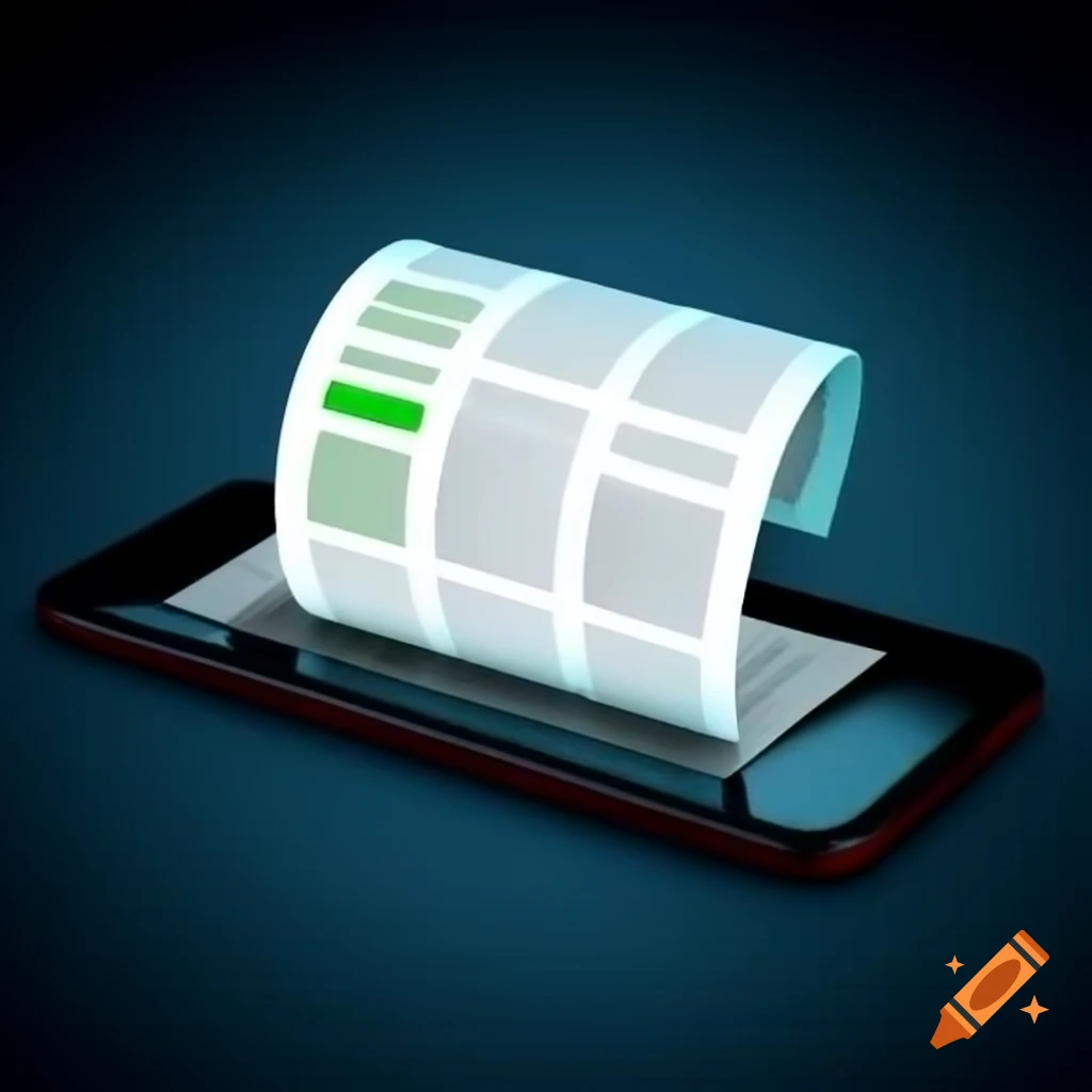 Digital shopping receipt on smartphone screen