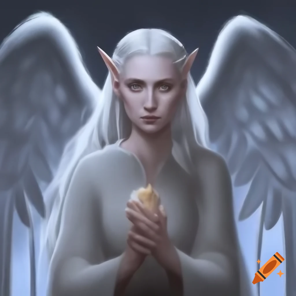Elaborate powdery wings inspired by lotr style on Craiyon