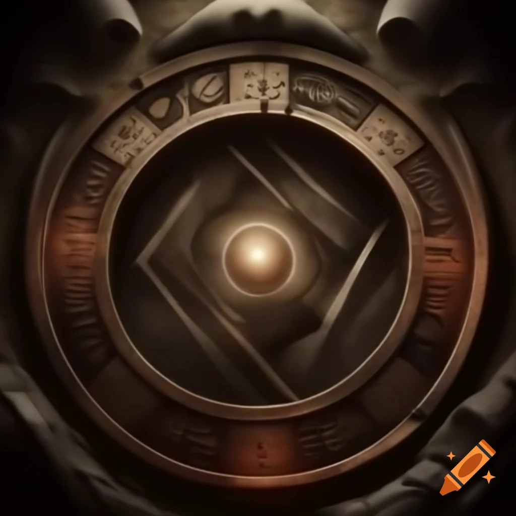 Demon Realm depicted within a giant ritual circle featuring demonic rune engravings