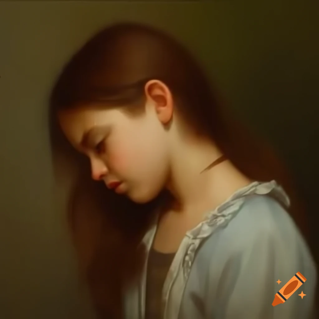 Sad girl expressing desire to fly while restrained by societal rules