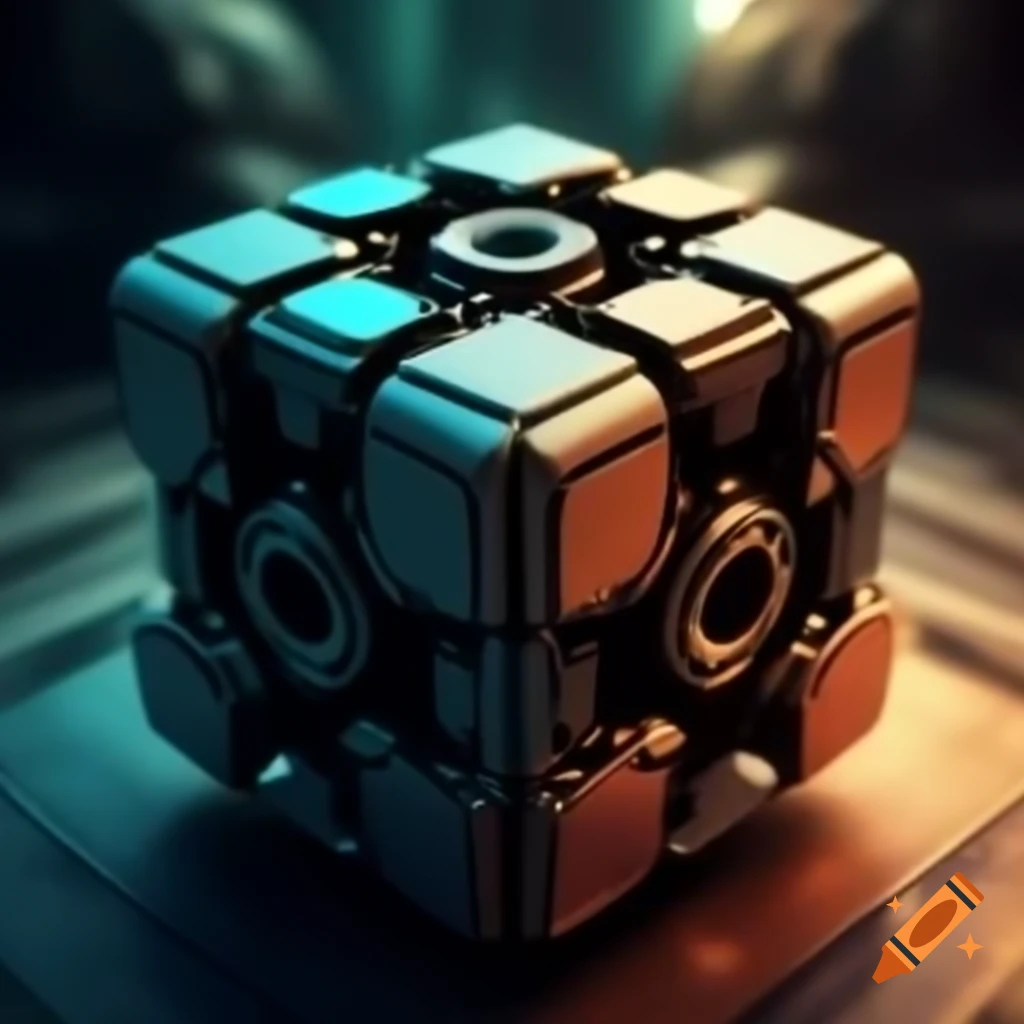 Alien-themed speedcube design