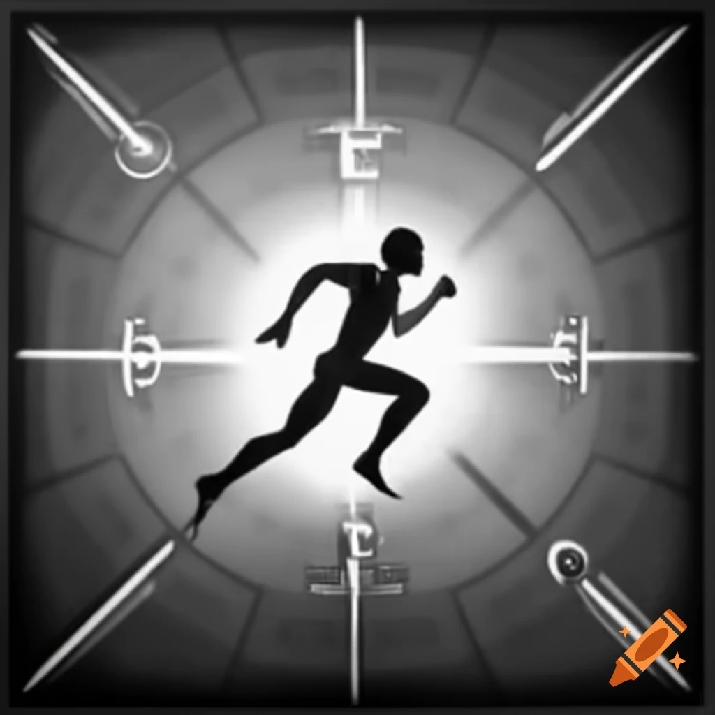 Stylized man running away symbolizing disenchantment in board game