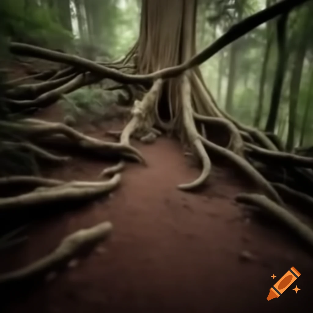 Trail cam footage capturing unusual activity in nature