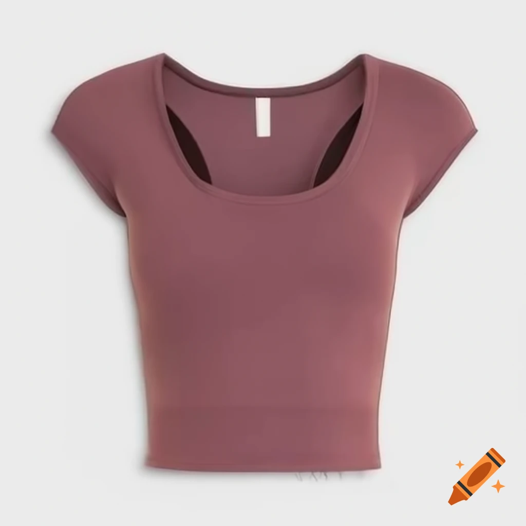 Yoga crop top front view