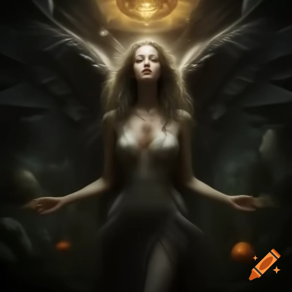 Alien battle scene aboard Zarkothian Mothership with Angel Vampire Queen