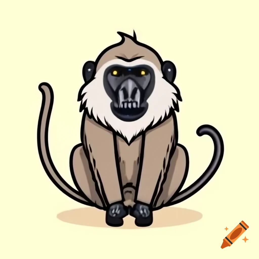 Baboon in its natural habitat