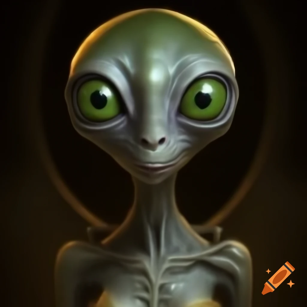 Beautiful Zarkothian humanoids in Queen's chambers aboard alien mothership