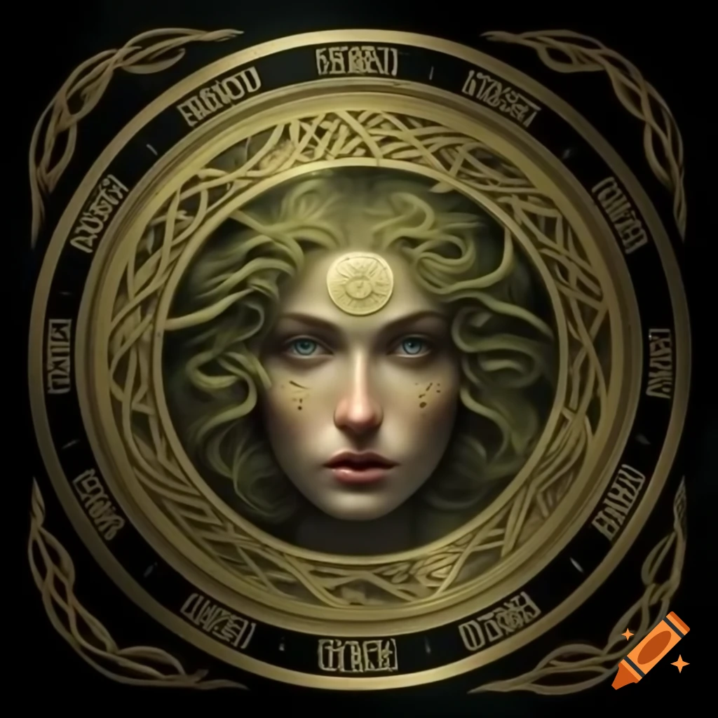 Celtic zodiac inspired artwork by Alfons Mucha