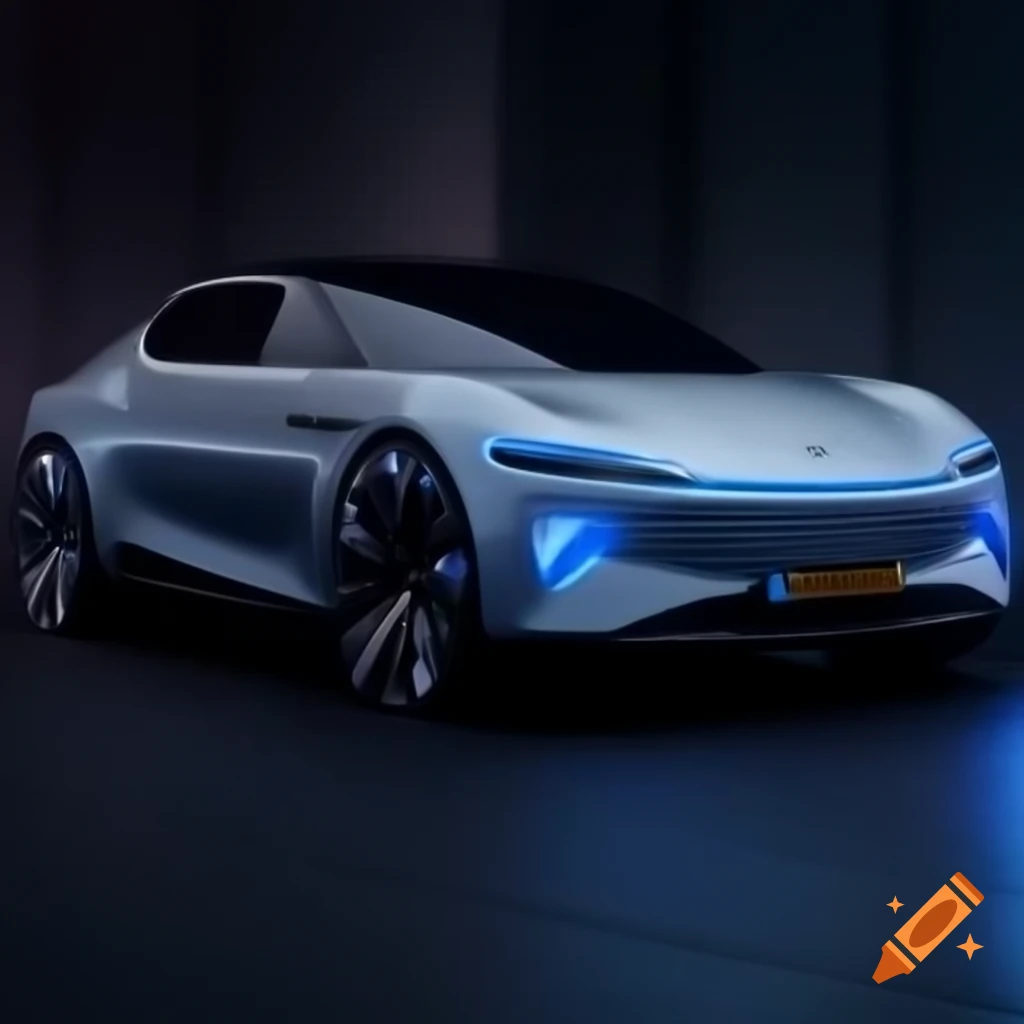 Futuristic electric Hindustan Motors EV concept coupe with LED headlights