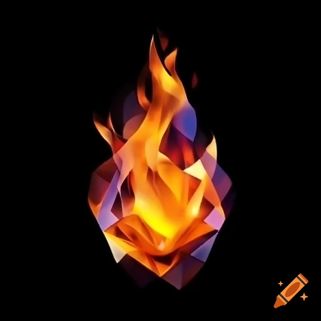 Polygonal design of a flame