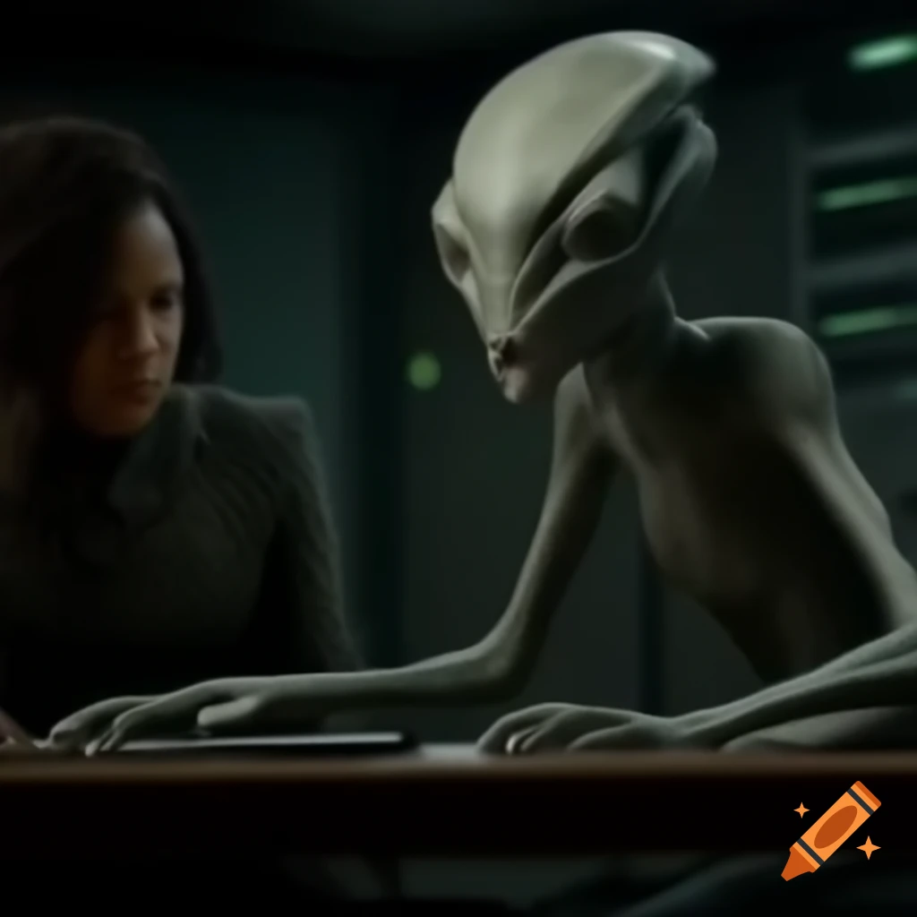Group of diverse alien humanoids within Mothership transport chambers