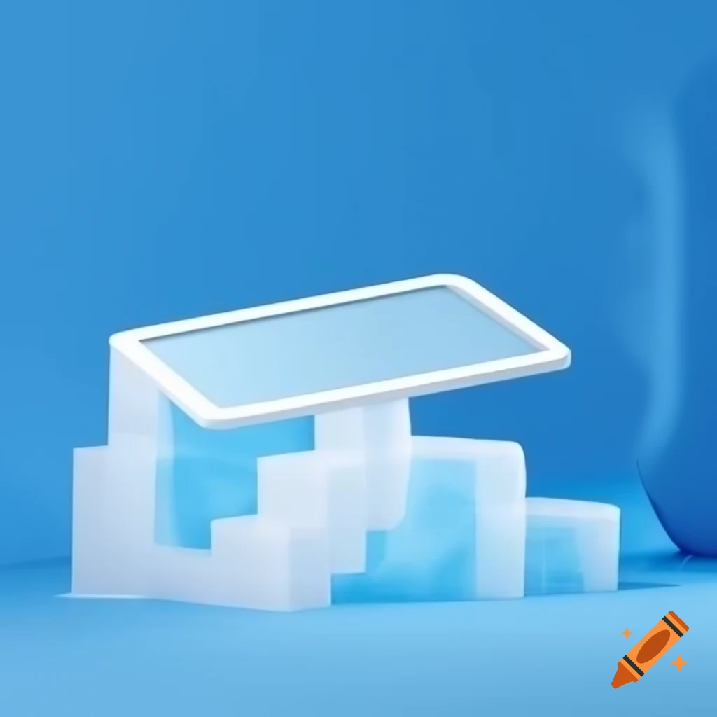 3D framed ice board displayed at an angle