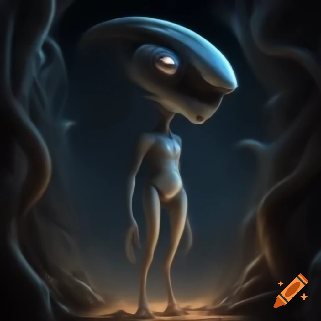 Beautiful Zarkothian humanoids in Queen's chambers aboard alien mothership
