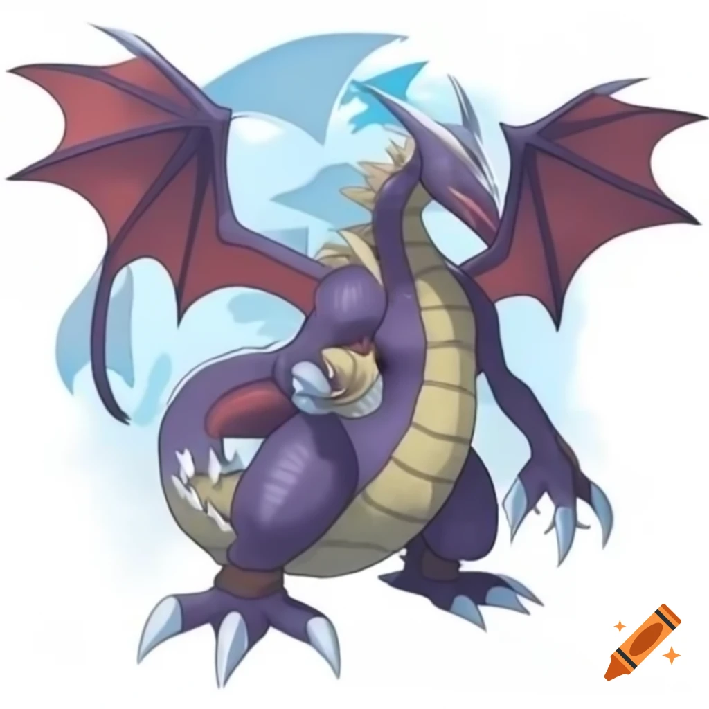 Powerful dragon with metallic-sheen scales and well-developed wings