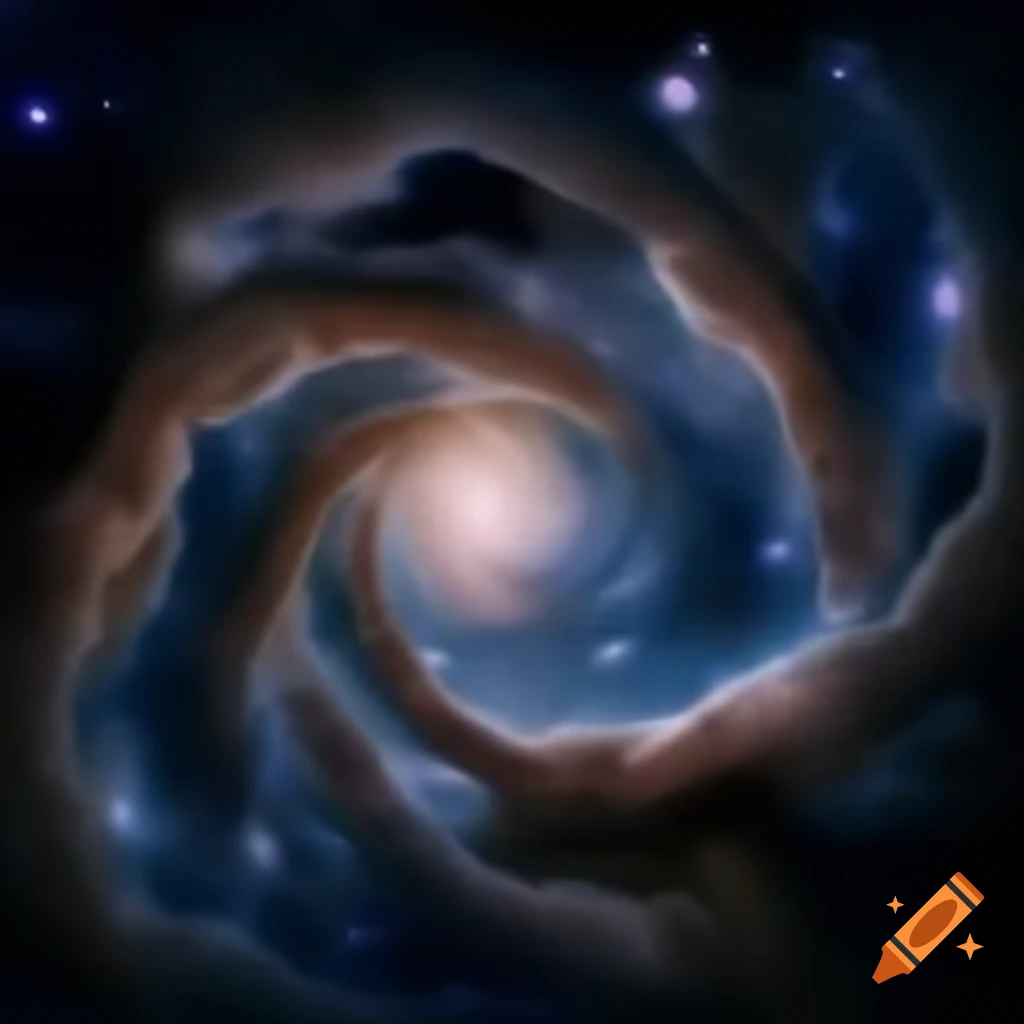 A surreal depiction of awakening in bed, cosmic memories fading