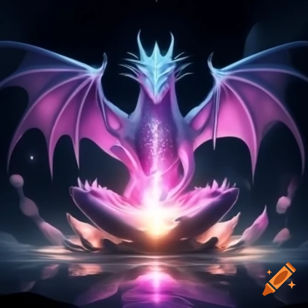 Crystal reiki dragon healing light codes promoting love and inner joy