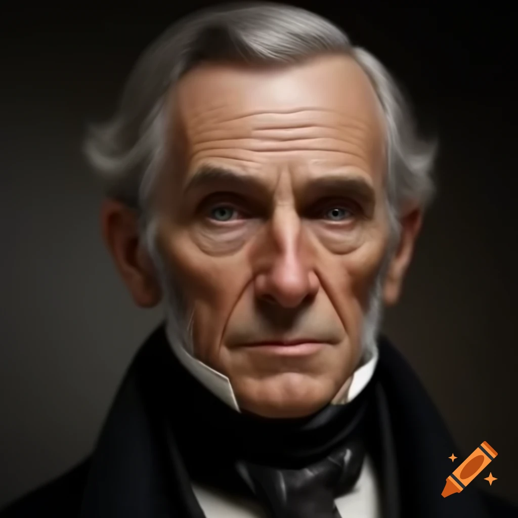 Realistic portrait of a Victorian middle-aged butler