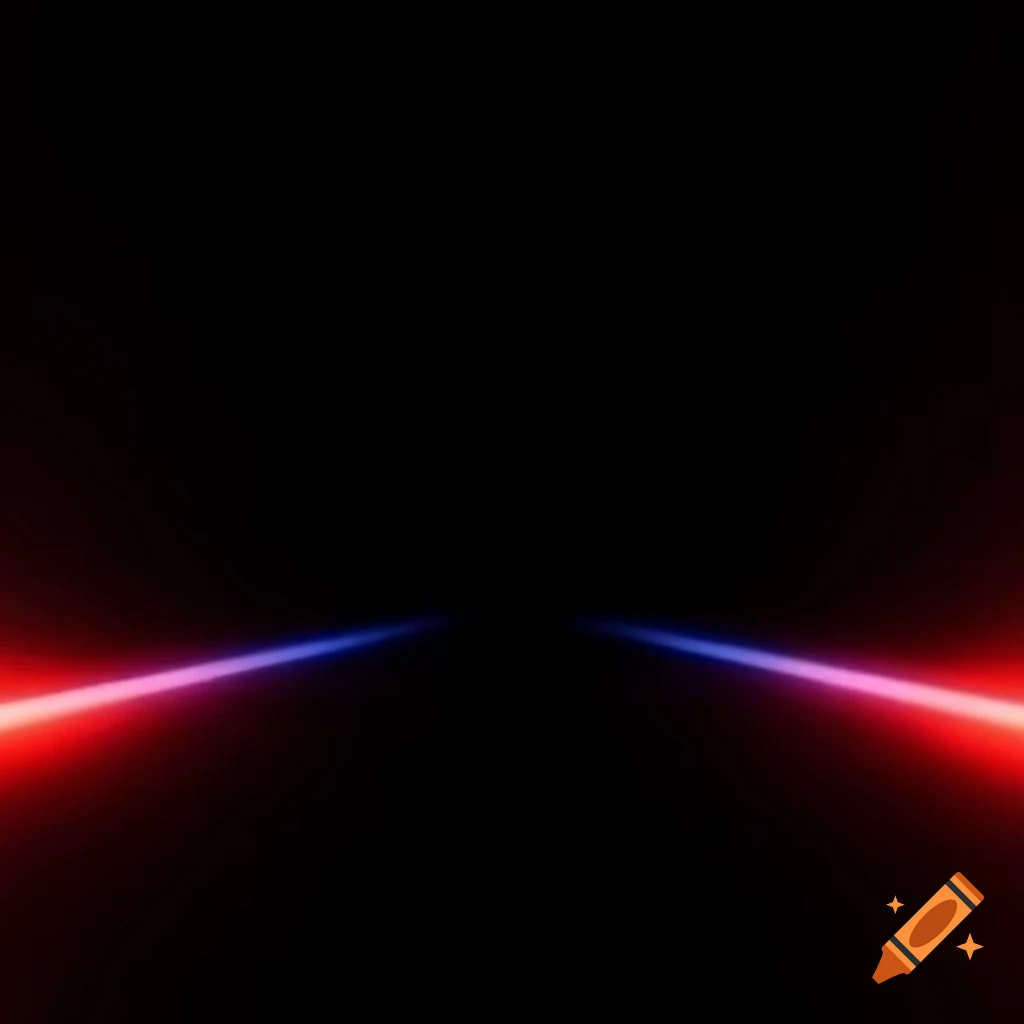 Cool black background featuring red and blue lasers