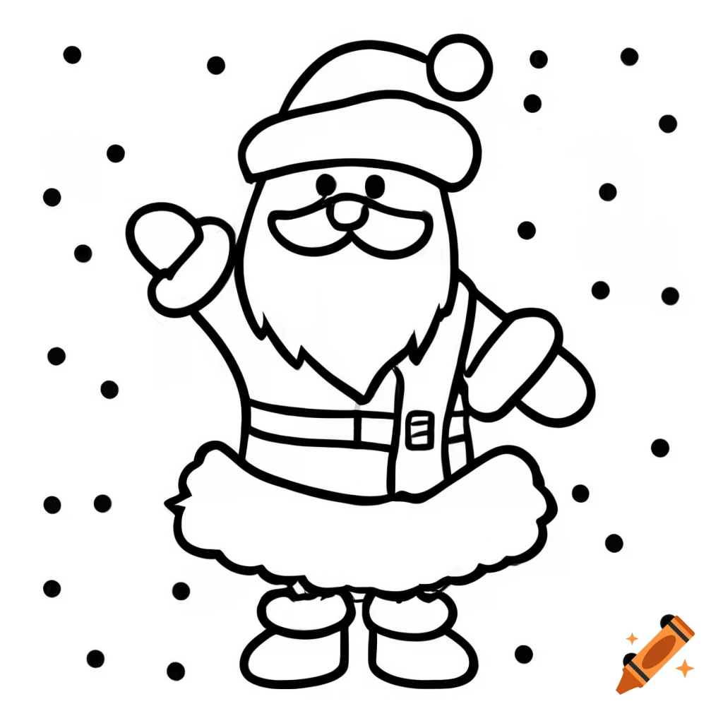 Christmas-themed coloring page