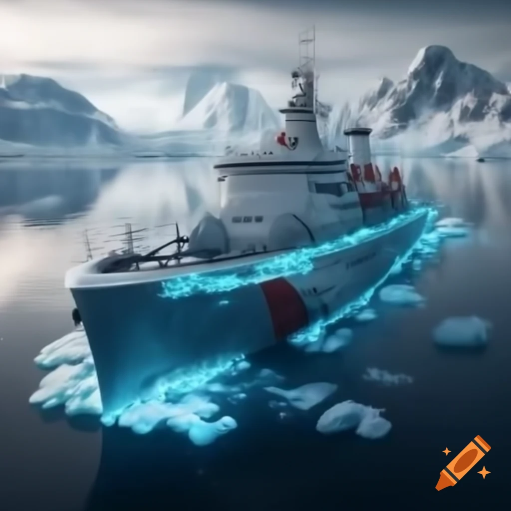 Concept of an AI Icebreaker, representing technology and communication