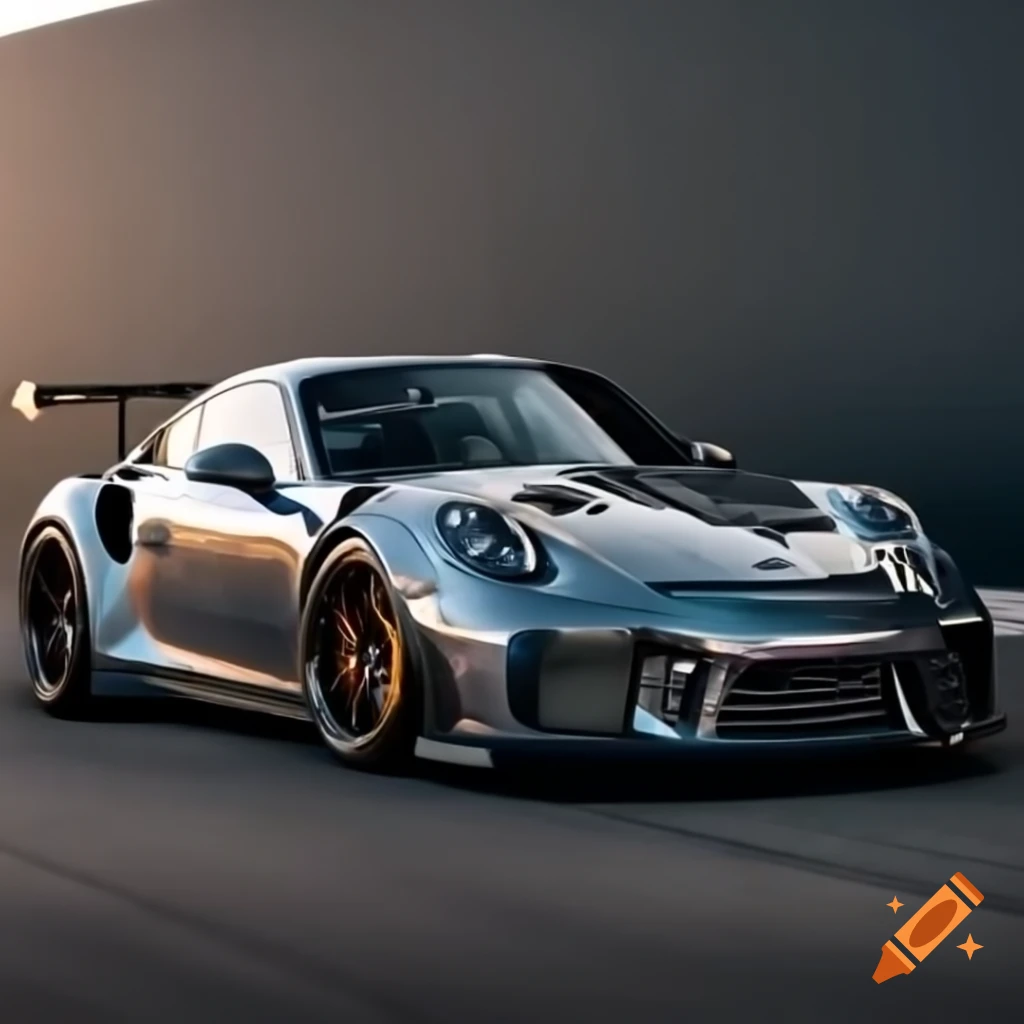 Porsche 911 GT3 RS featuring wide bodykit and large spoiler with BBS rims