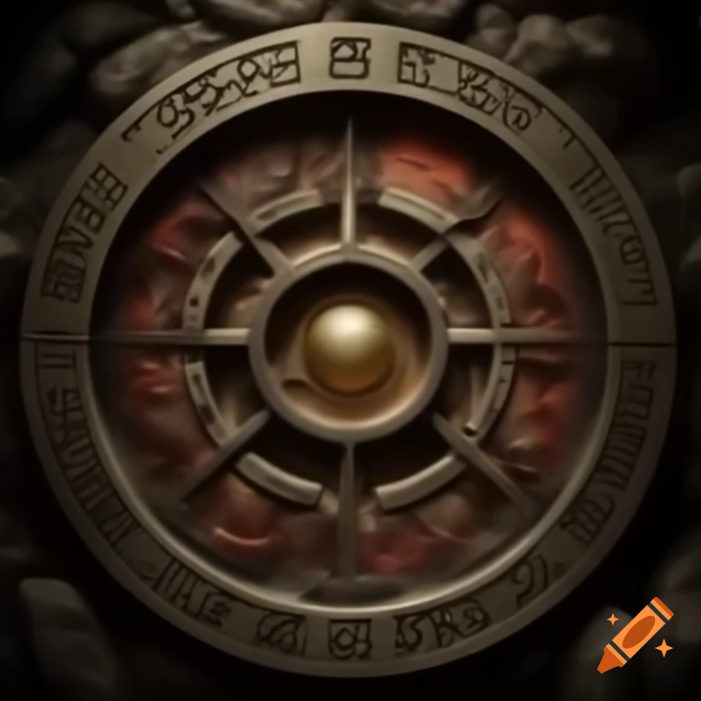 Demon Realm depicted within a giant ritual circle featuring demonic rune engravings