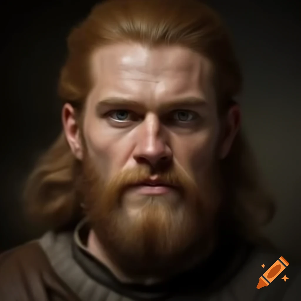 Realistic Portrait Of Heavyset Medieval Cook With Light Brown Hair And realistic-portrait-of-heavyset-medieval-cook-with-light-brown-hair-and