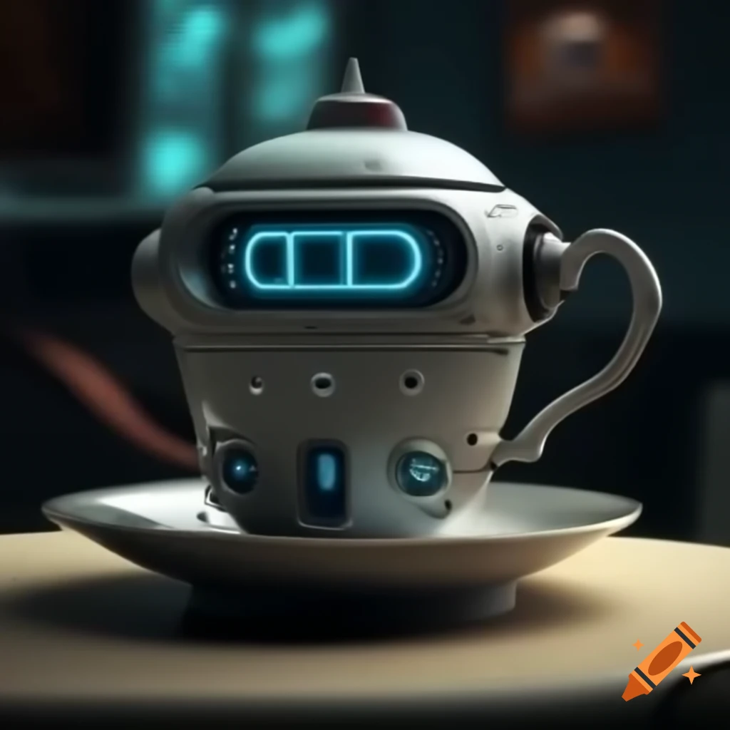 Sci-fi robotic teacup design