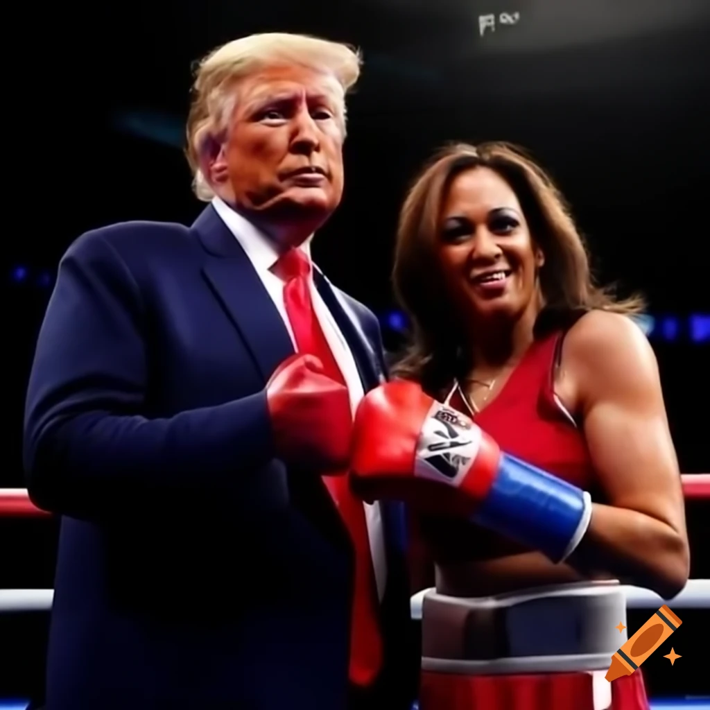 Donald Trump and Kamala Harris