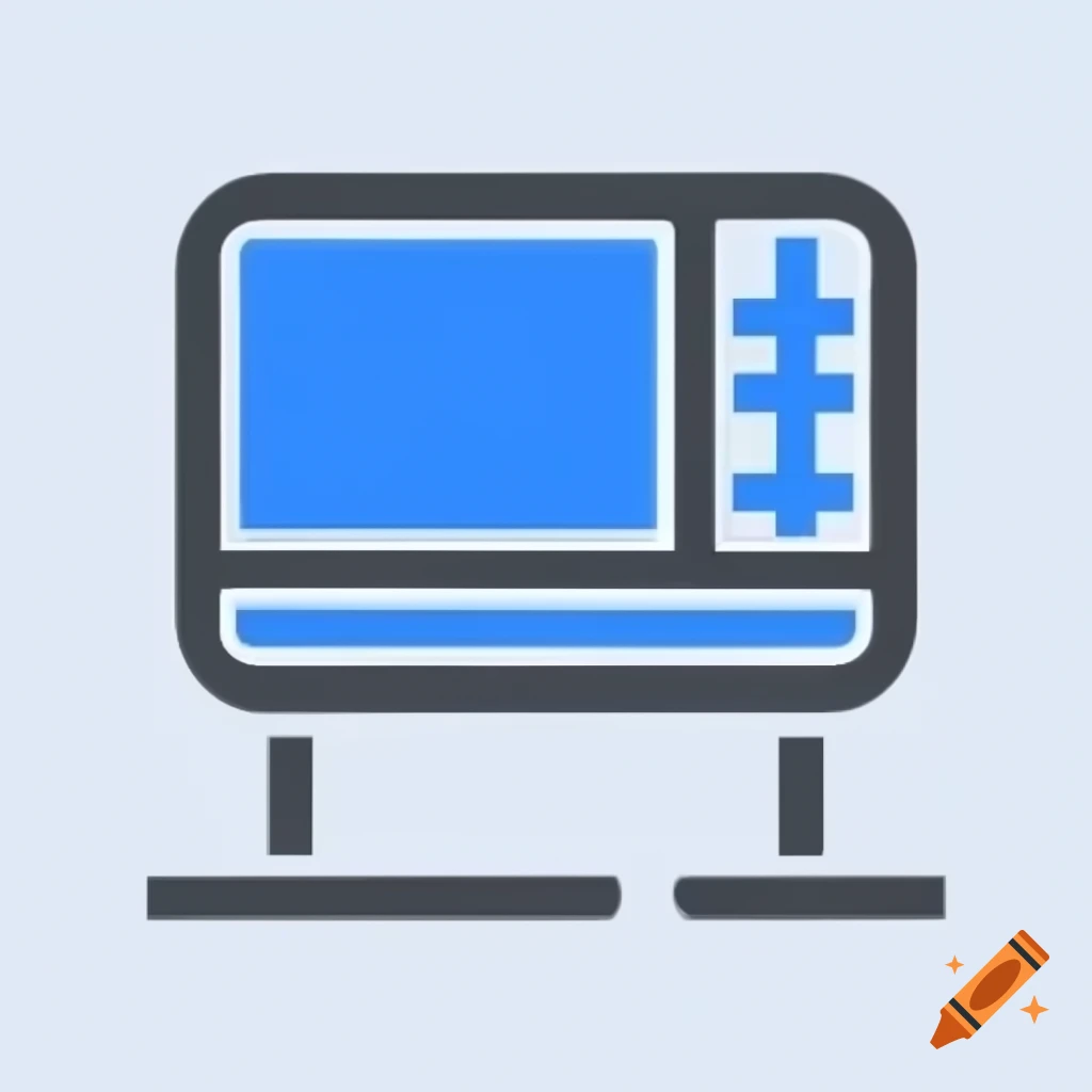Minimalist vector icon of a streaming interface