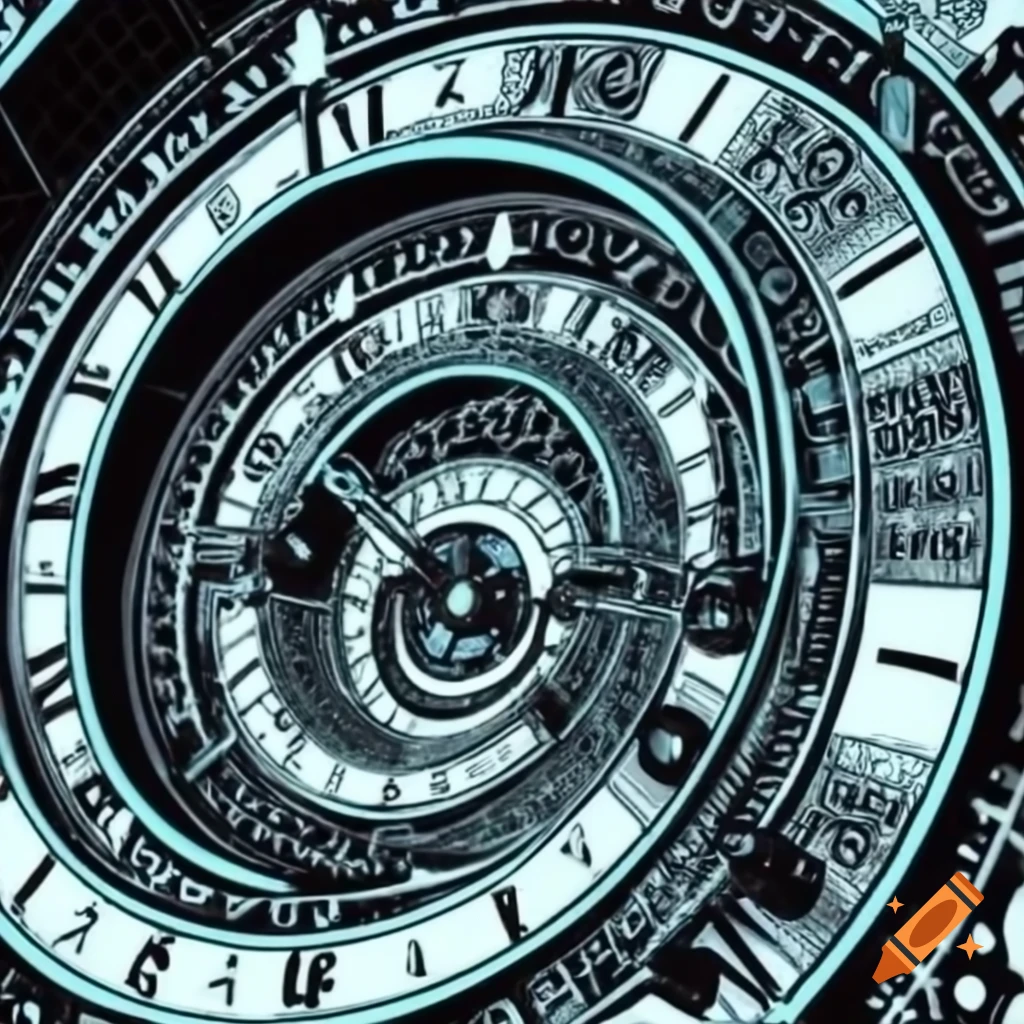 Intricate astronomical clock complex design