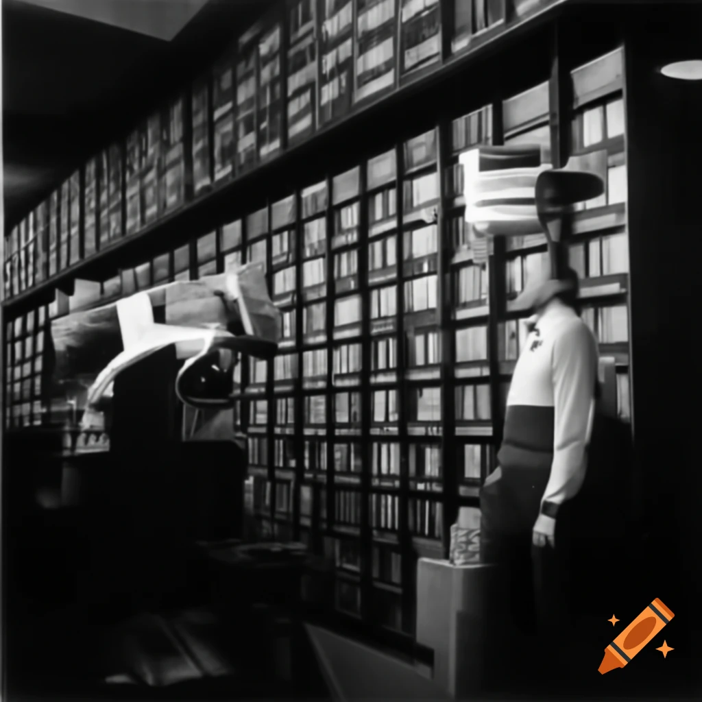 Audiovisual archives showcasing film reel, videotapes, and DVDs with glitch effects