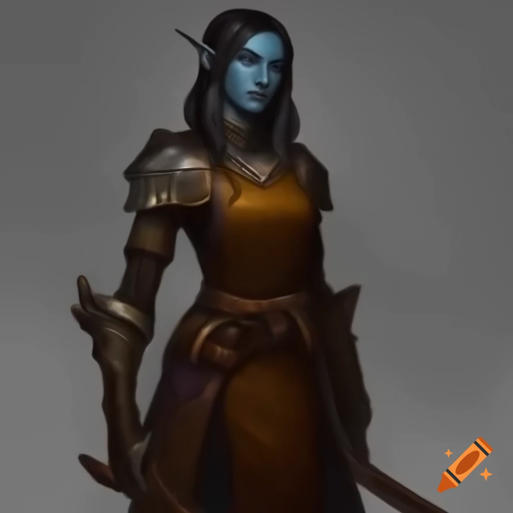 Female Dalish elf in casual wear inspired by medieval and historical aesthetics from Dragon Age: Inquisition