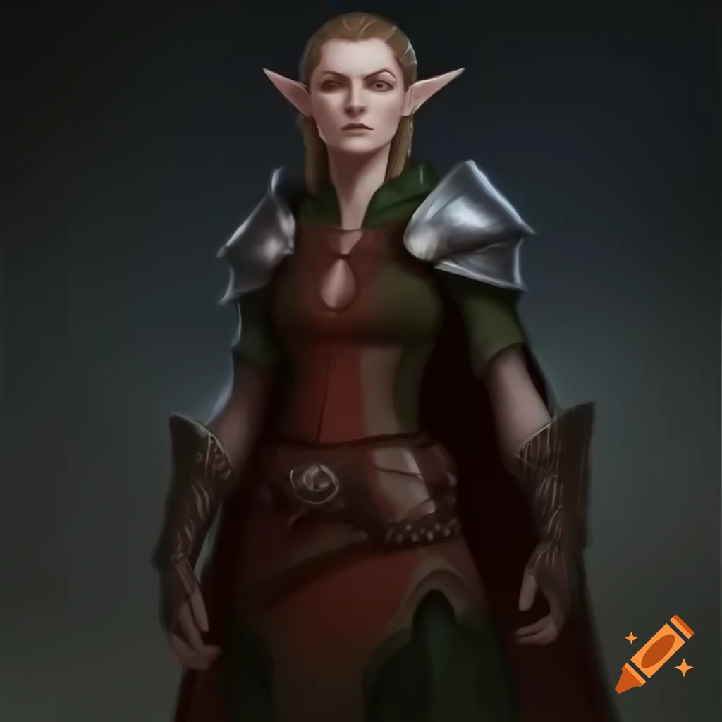 Female Dalish elf in casual medieval outfit from Dragon Age: Inquisition