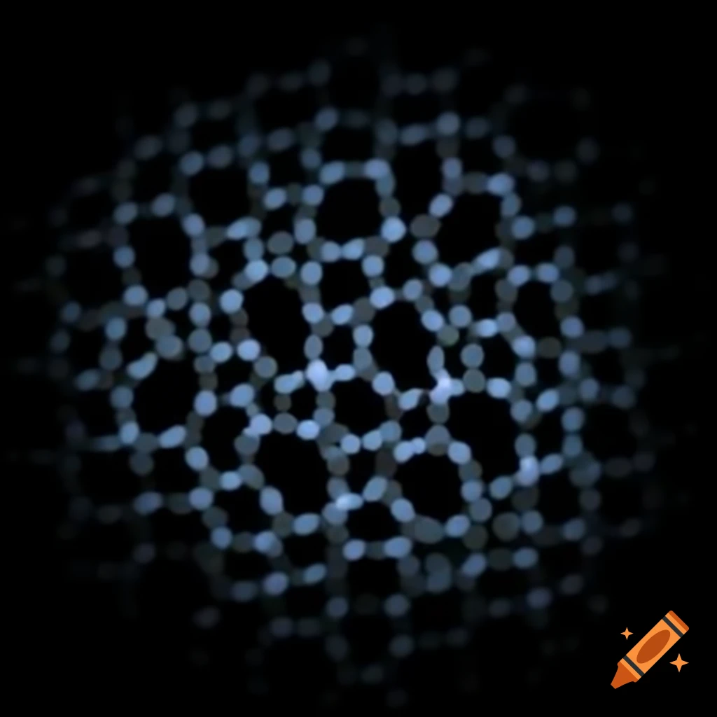 Poly aromatic molecules with metal atoms illustration
