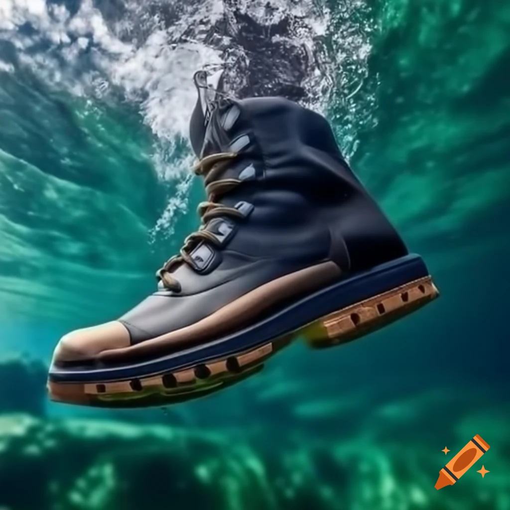 Work Boot Submerged In Water On Craiyon
