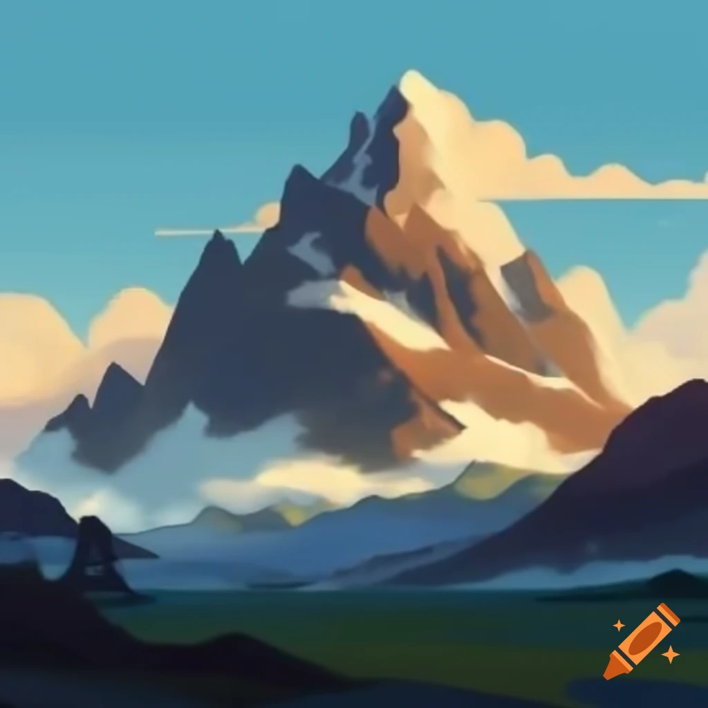 Mountain landscape creation