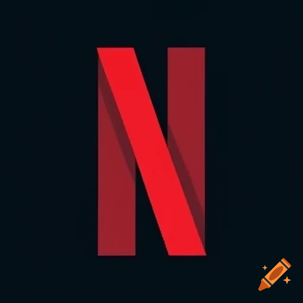 Minimalist Netflix logo design