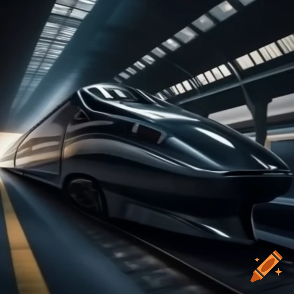 Sleek and aerodynamic train engine design for improved speed and energy efficiency