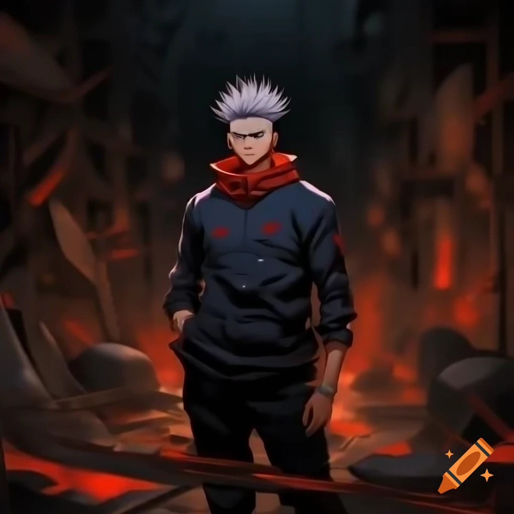 Jujutsu Kaisen Domain Expansion setting featuring Rusted Dungeon
