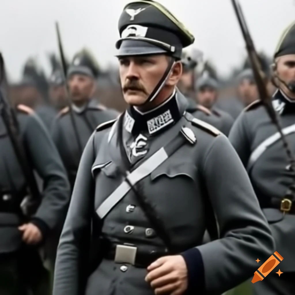 Late Prussian soldier in historical uniform