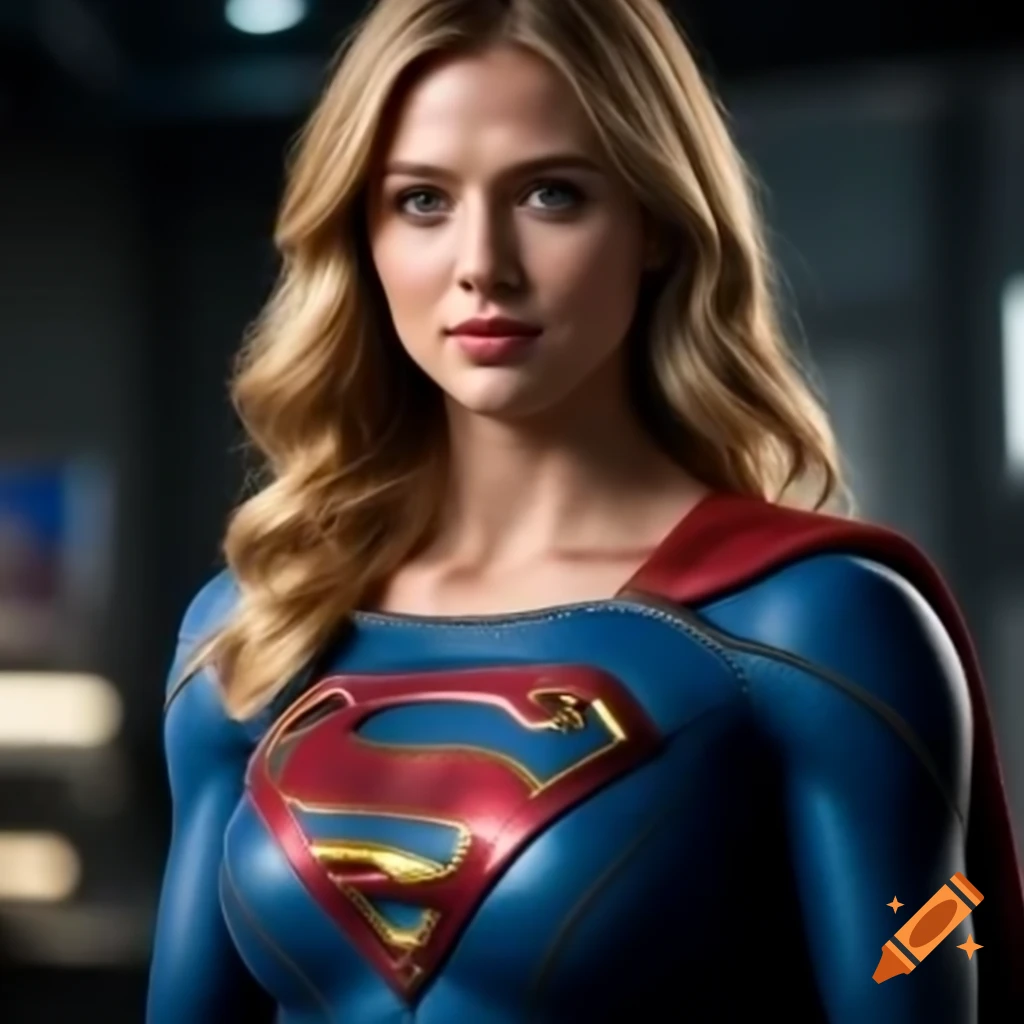 Photo realistic portrayal of a superheroine with a strong stance