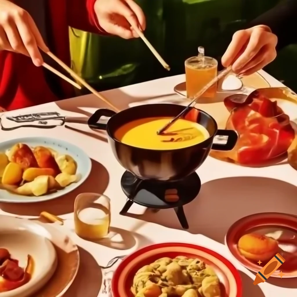 Meal of the month poster featuring fondue tartiflette and raclette
