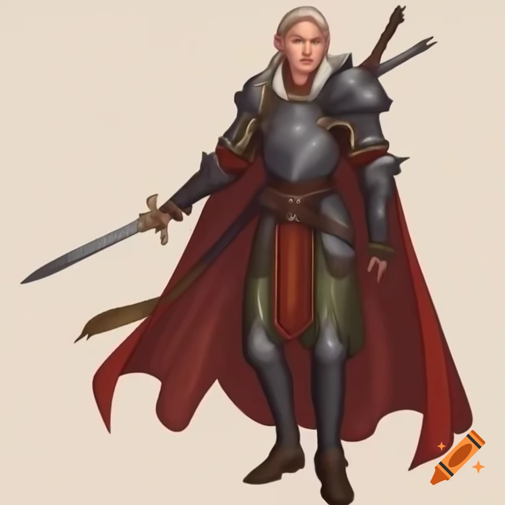 Female Dalish elf from Dragon Age: Inquisition in casual wear, medieval aesthetics
