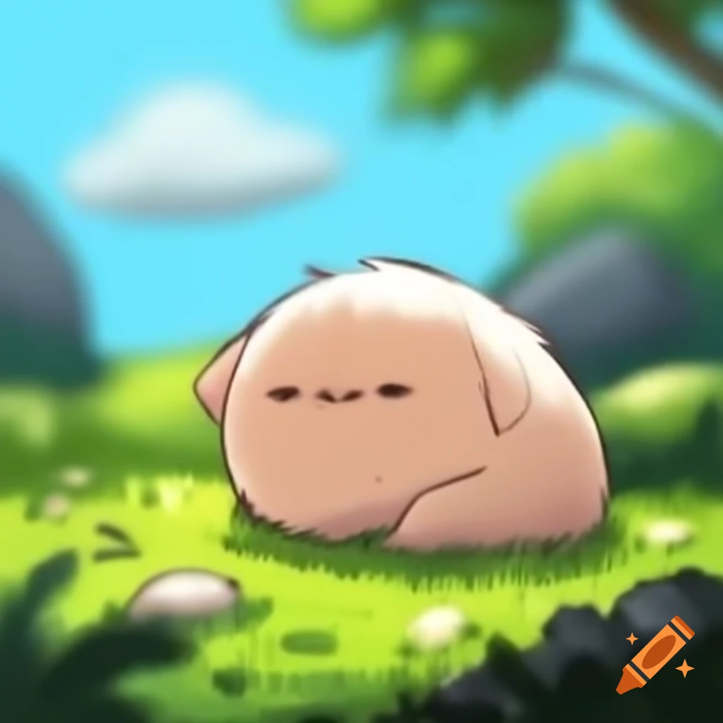 sleepy-lalafell-character-smiling-in-grassy-meadow-on-craiyon