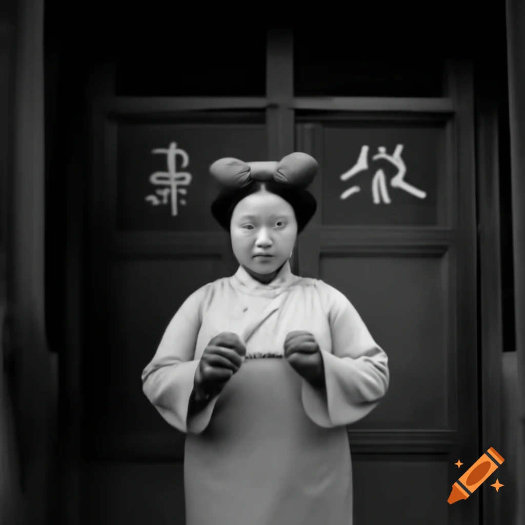 Plus-sized Chinese woman portrait