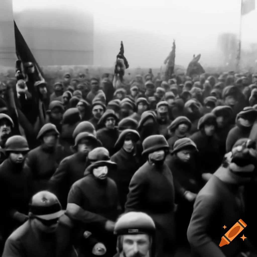 Historical depiction of the communist revolution in Germany