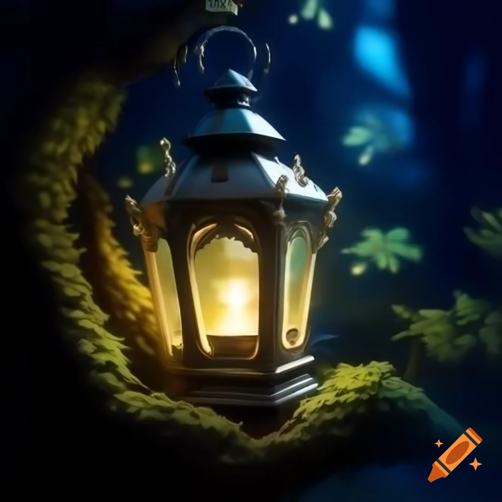 Digital artwork of a fantasy lantern concept