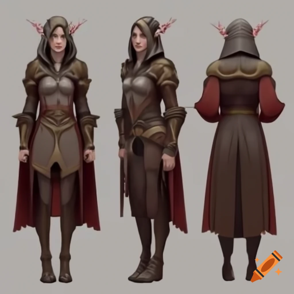 Female Dalish elf in casual wear inspired by medieval aesthetics from Dragon Age: Inquisition